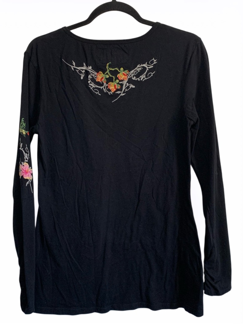 Antoinette C. Floral Embroidered Long Sleeves Top - Picture 2 of 5
